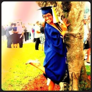 Bachelors/Masters FIU Graduation Gown.